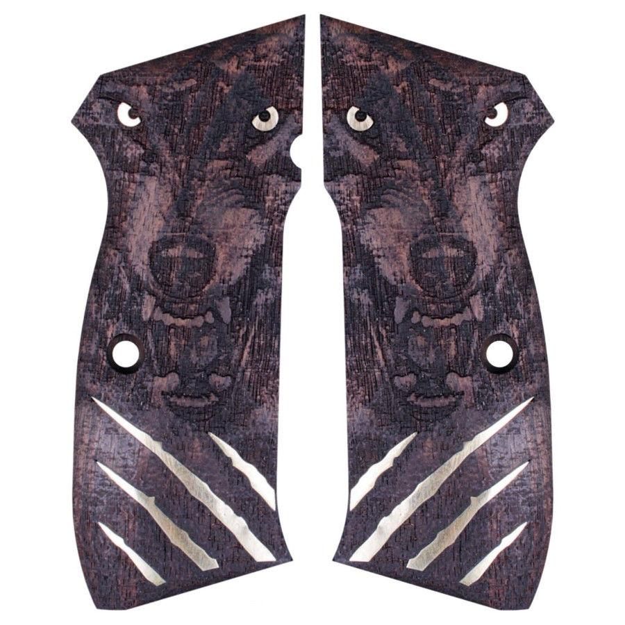 CZ 75 Full Size Compatible Rosewood Grips Gun Grips USA-1565